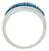 Sterling Silver Turquoise Opal Southwest Ring Size 5-3/4 EX51041